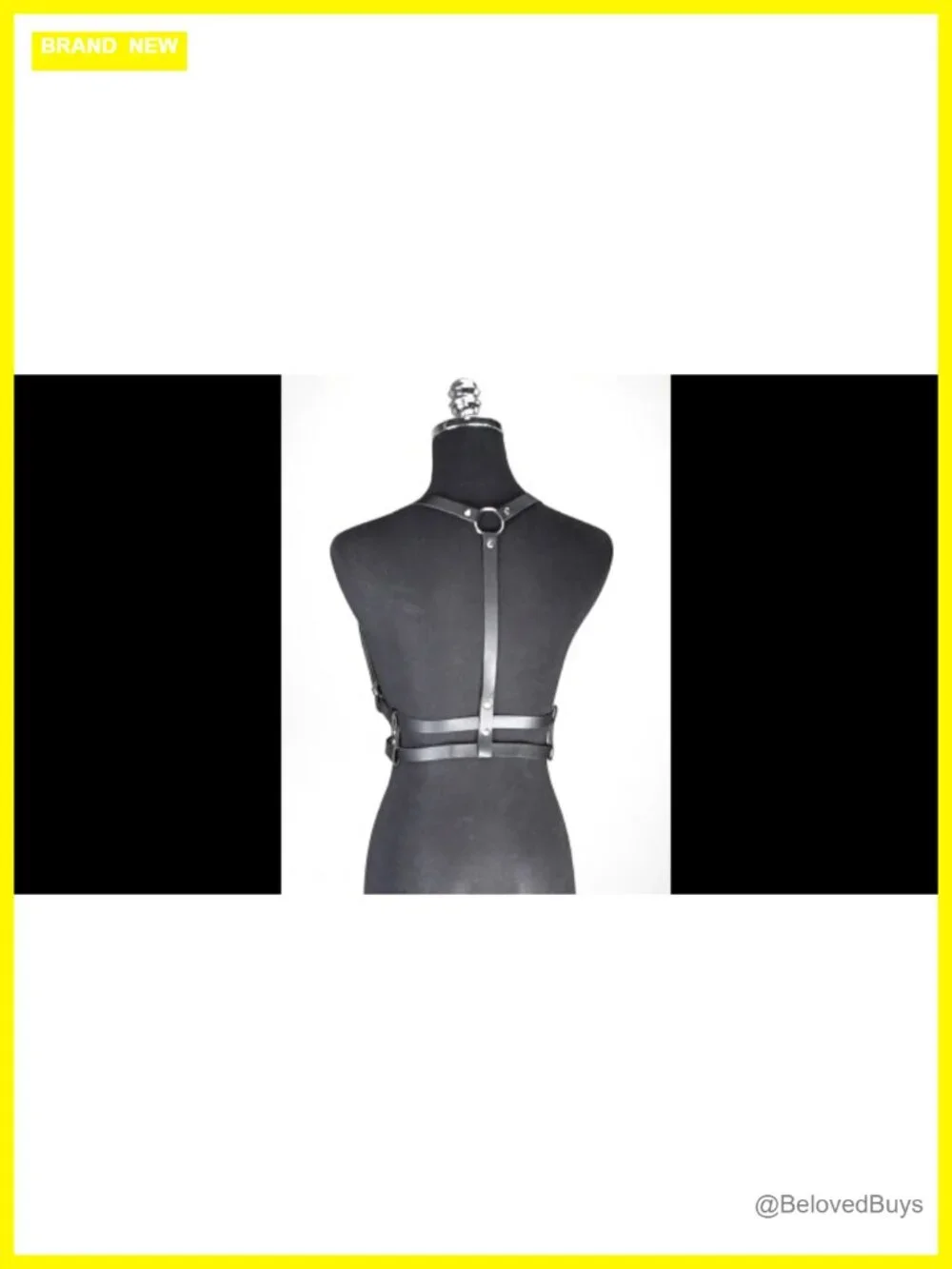 Faux Leather Adjustable Harness Belt with Alloy Buckles for Dresses Shirts